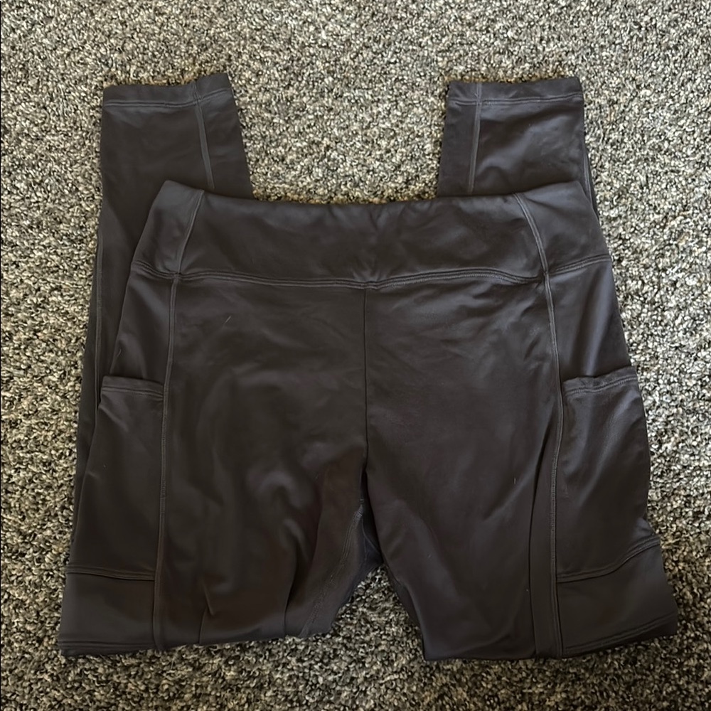 Grey Fleece Lined Leggings